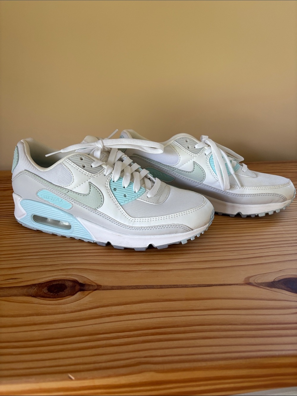 Nike AirMac Women's White Sneakers with Blue Accent